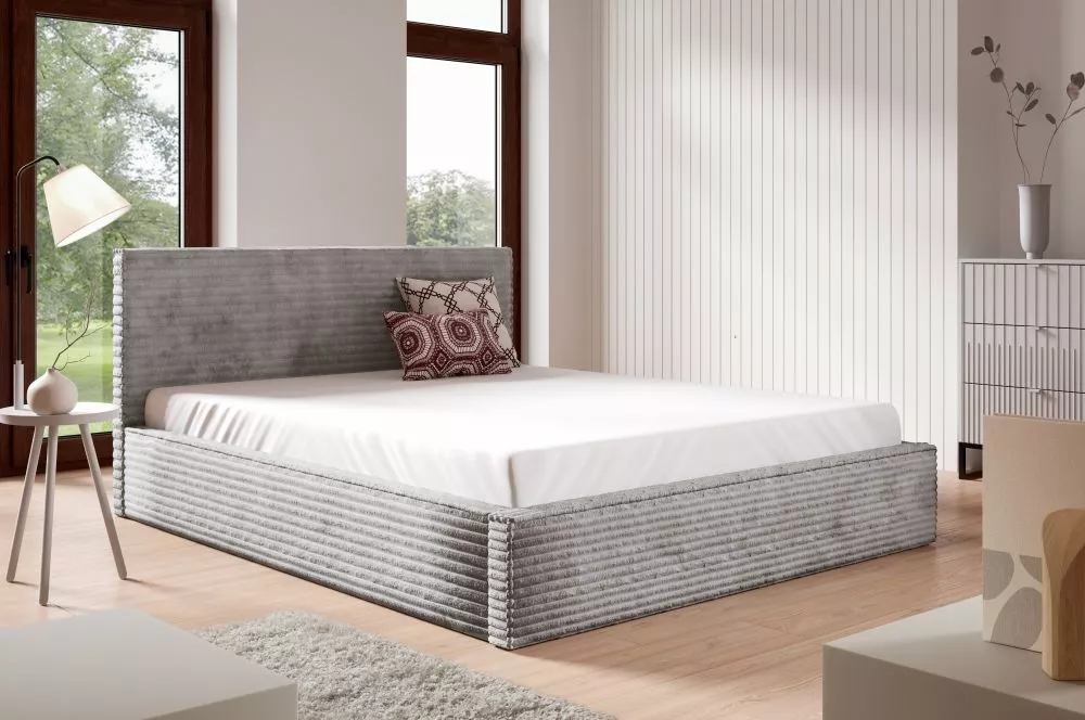 Gulta PK37 ar stelāžu Guļamvietas platums: 90 cm, Guļamvietas garums: 200 cm, stelāžas tips: metāla, · Pelēks · 108 × 22