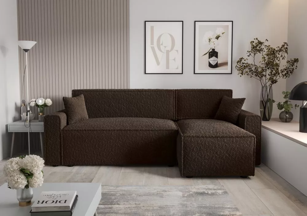 Dīvāns Mira L Bis Anthology Standard · Tumši brūns · 140 × 231 × 90 cm