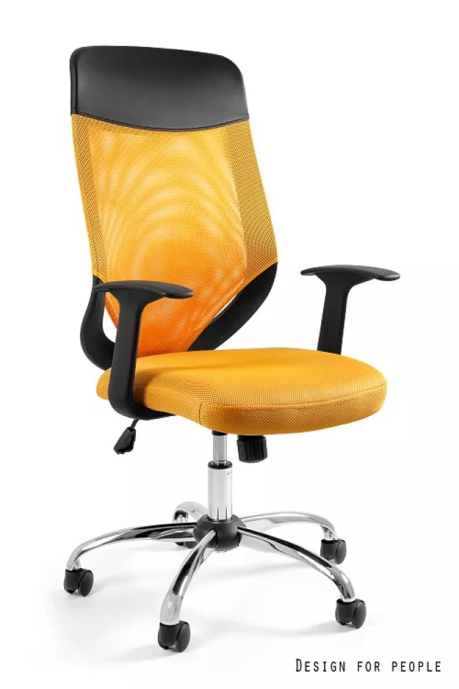 Datorkrēsls Mobi Plus Sēdvietas platums: 49 cm, · Dzeltens · 62 × 49 × 107 cm