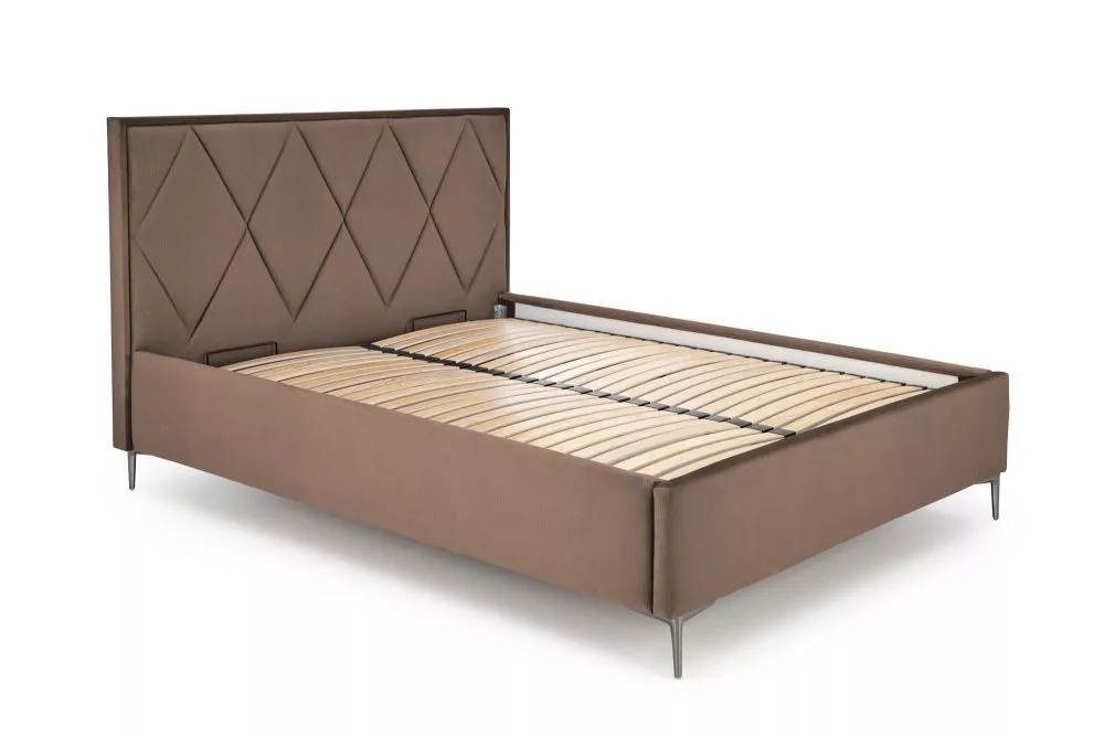 Gulta Modulo 4 160x200 ar stelāžu Guļamvietas platums: 160 cm, Guļamvietas garums: 200 cm, · Gaiši brūns · 175 × 216 × 1