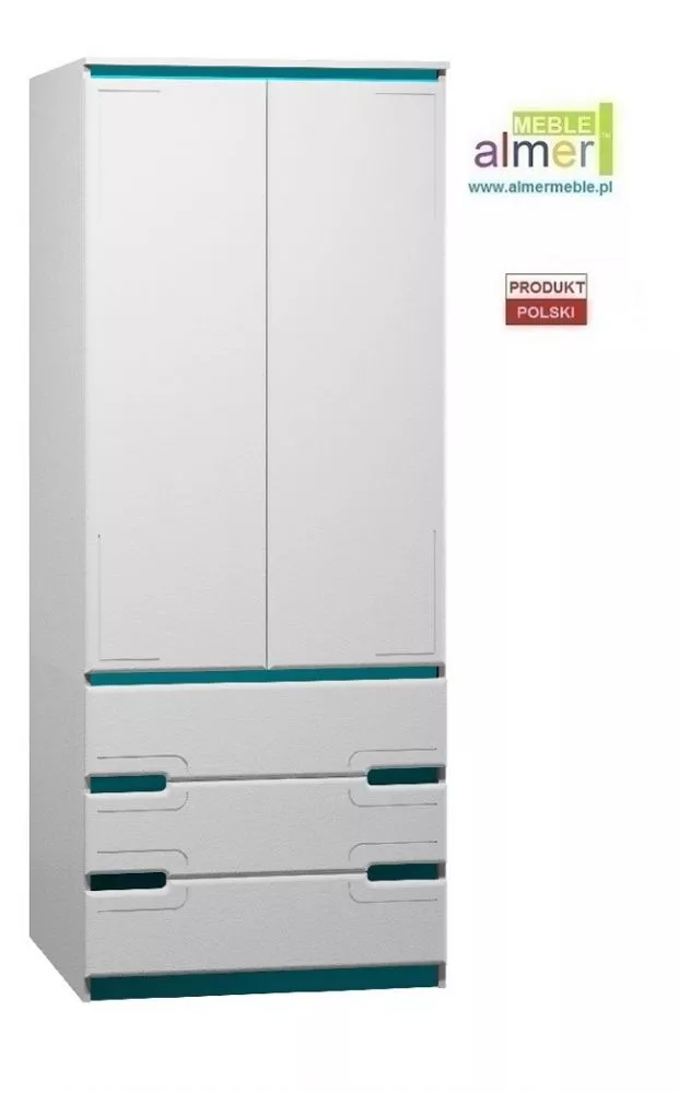 Bērnu skapis Boston C13 · 90 × 55 × 224 cm