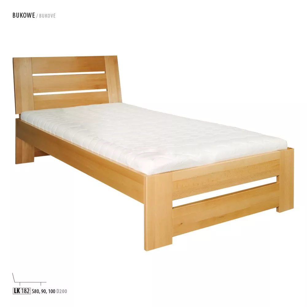 Gulta LK 192/82 ar stelāžu Guļamvietas platums: 100 cm, Guļamvietas garums: 200 cm, stelāžas tips: koka, · Dižskābardis 