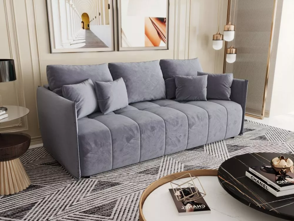 Dīvāns Onil sofa standard · Pelēks · 103 × 215 × 85 cm