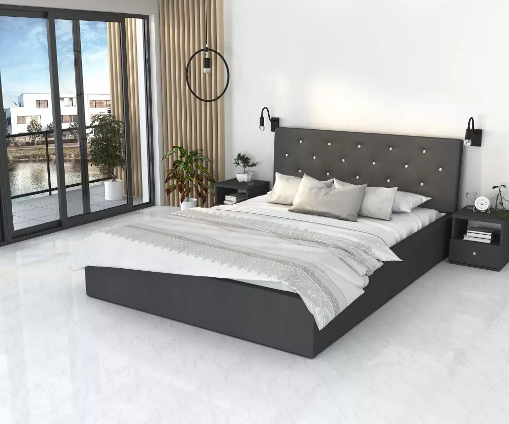 Gulta Mirage Basic Standard ar stelāžu Guļamvietas platums: 160 cm, Guļamvietas garums: 200 cm, stelāžas tips: koka, · G