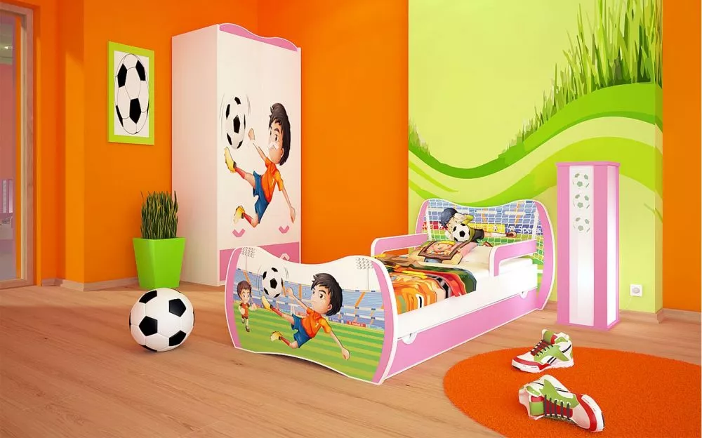 Bērnu gulta Dream L04 160x80 DM27 ar stelāžu Guļamvietas platums: 80 cm, Guļamvietas garums: 160 cm, · 104 × 164 × 71 cm