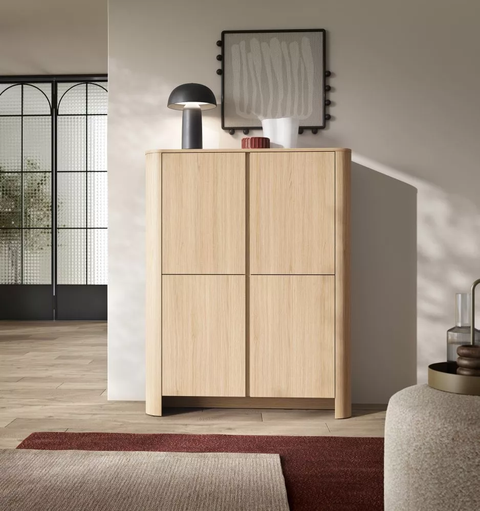 Kumode Bari K103 · Ozols · 103 × 39 × 132 cm