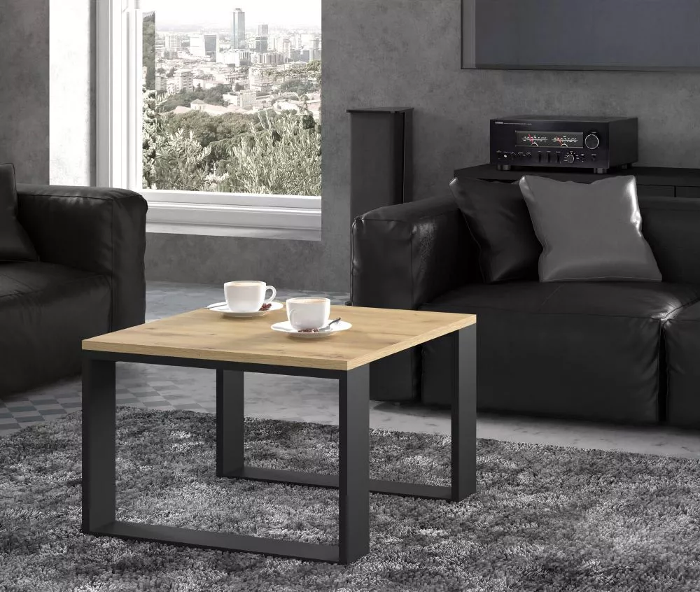 Žurnālgalds Luca 60x60 Korpusa krāsa: ozols artisan, · 60 × 60 × 40 cm