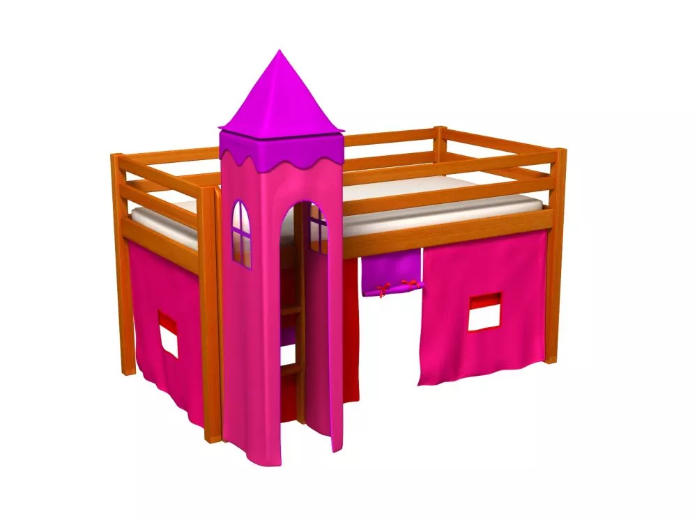 Bērnu gulta Gabi Tower ar stelāžu Guļamvietas platums: 80 cm, Guļamvietas garums: 180 cm, · 88 × 188 × 106 cm
