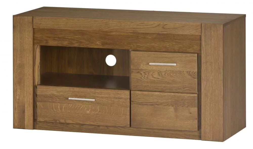 TV tumba Velvet 24 ar LED · Ozols rustikal · 111 × 42 × 58 cm
