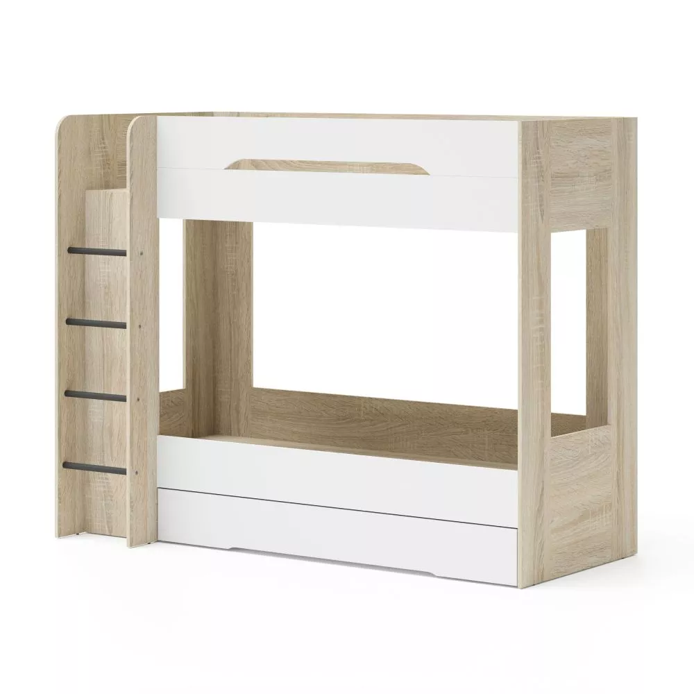 Bērnu gulta Samoa L 80x200 ar stelāžām Guļamvietas platums: 80 cm, Guļamvietas garums: 200 cm, · 100 × 204 × 166 cm