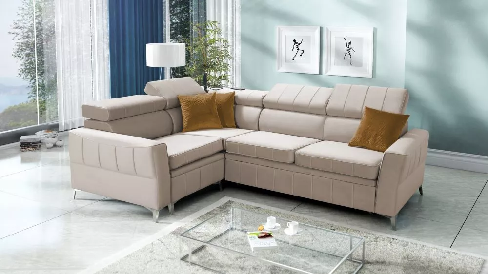 Dīvāns Bartez 2 Standard · Krēma · 196 × 262 × 80 cm