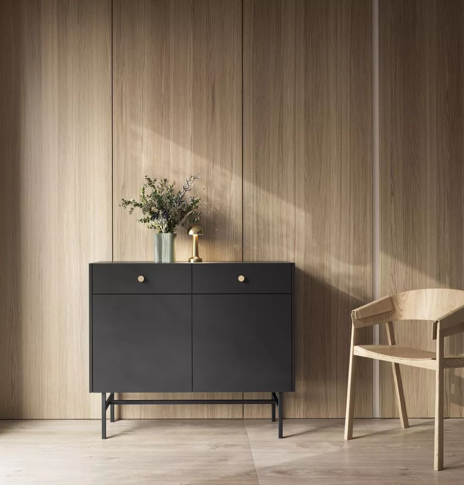 Kumode Diva K2D2SZ · Melns · 104.4 × 39 × 89.4 cm