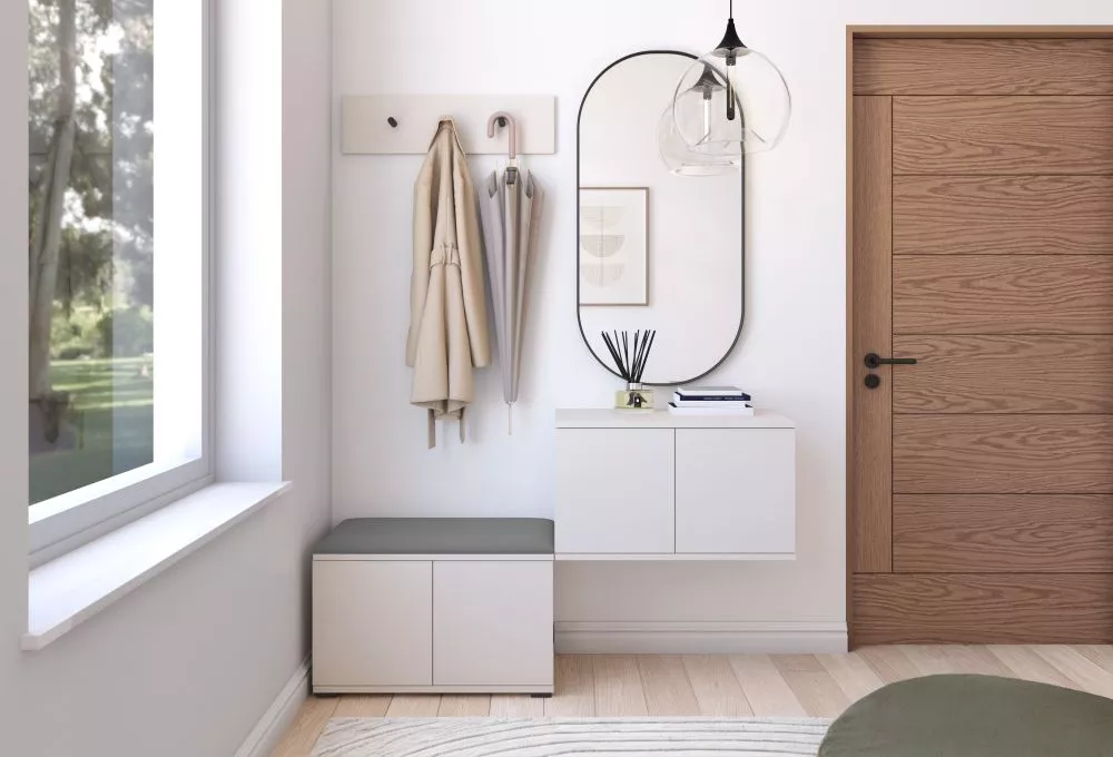 Apavu plaukts Bianco 7 Trinity Korpusa krāsa: kašmīra, · 140 × 40 cm