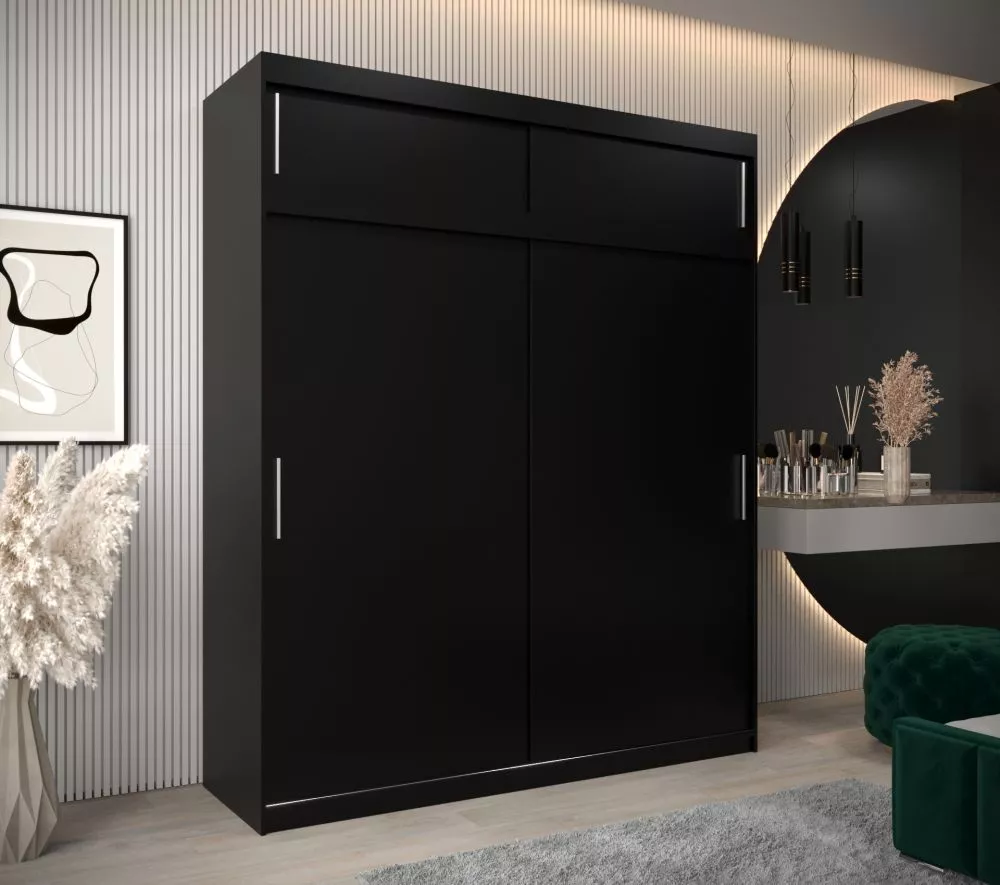 Skapis Tokyo Plus · Melns · 200 × 62 × 240 cm