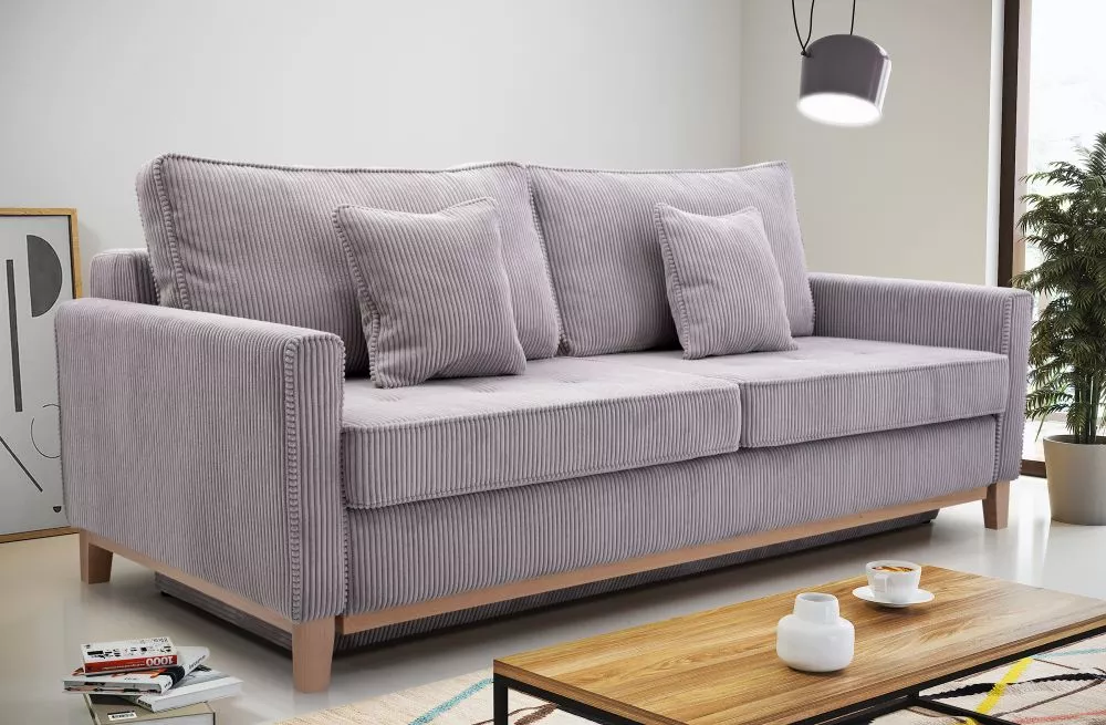 Dīvāns Aris Comfort Standard · Pelēks · 104 × 214 × 91 cm