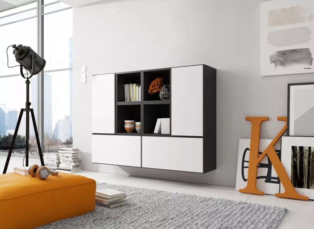 Sekcija Roco 19 Korpusa krāsa: melns, · 150 × 39 × 112 cm
