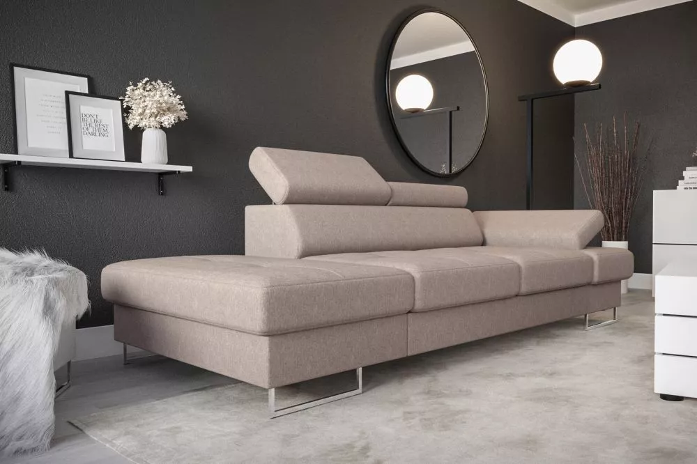 Dīvāns Galaxy 2S Premium standard · Gaiši brūns · 97 × 235 × 74 cm