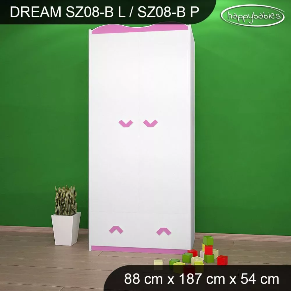 Bērnu skapis Dream SZ08-B · 88 × 54 × 187 cm