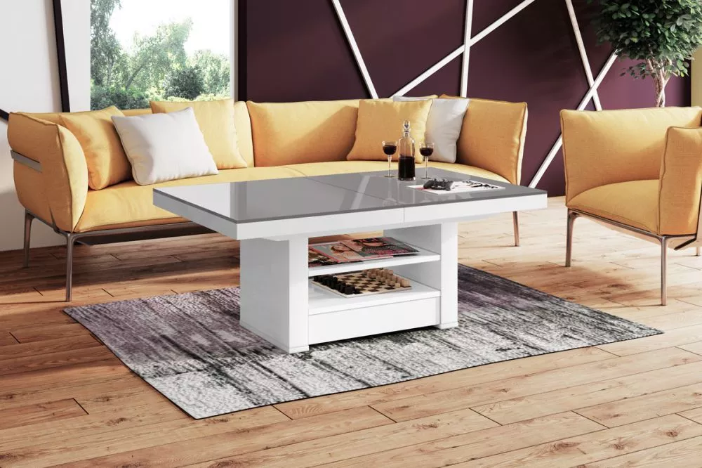 Žurnālgalds Aversa Max Korpusa krāsa: balts, · 120 × 75 × 54.5 cm