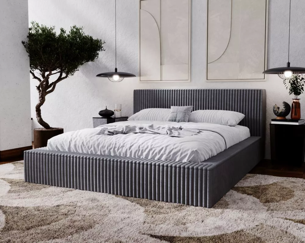 Gulta Tilo Standard ar stelāžu Guļamvietas platums: 120 cm, Guļamvietas garums: 200 cm, stelāžas tips: koka, · Grafīts ·