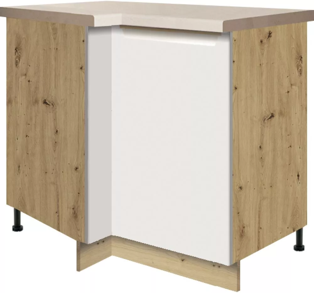 Virtuves skapis Glamour 14D-15D Puse: kreisā,