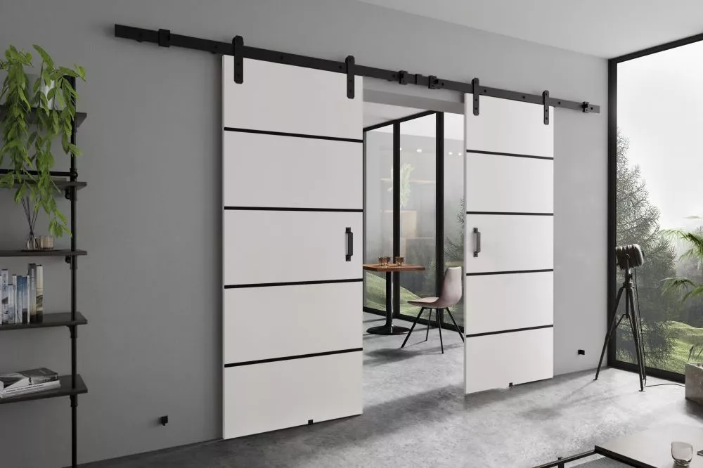 Bīdāmās durvis Lorni Plus Duo · Balts · 212 × 205 cm
