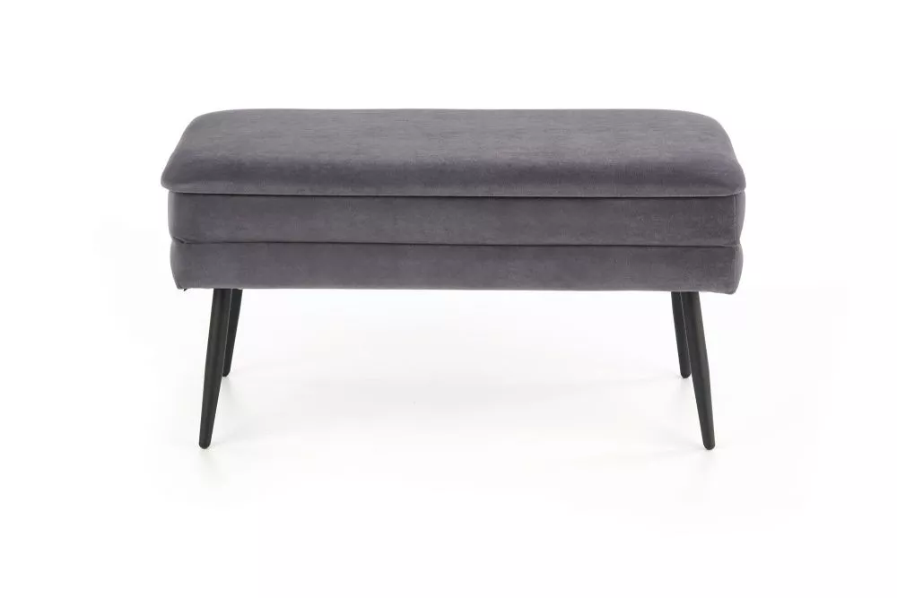 Pufs Velva Black · Pelēks · 78 × 42 × 37 cm