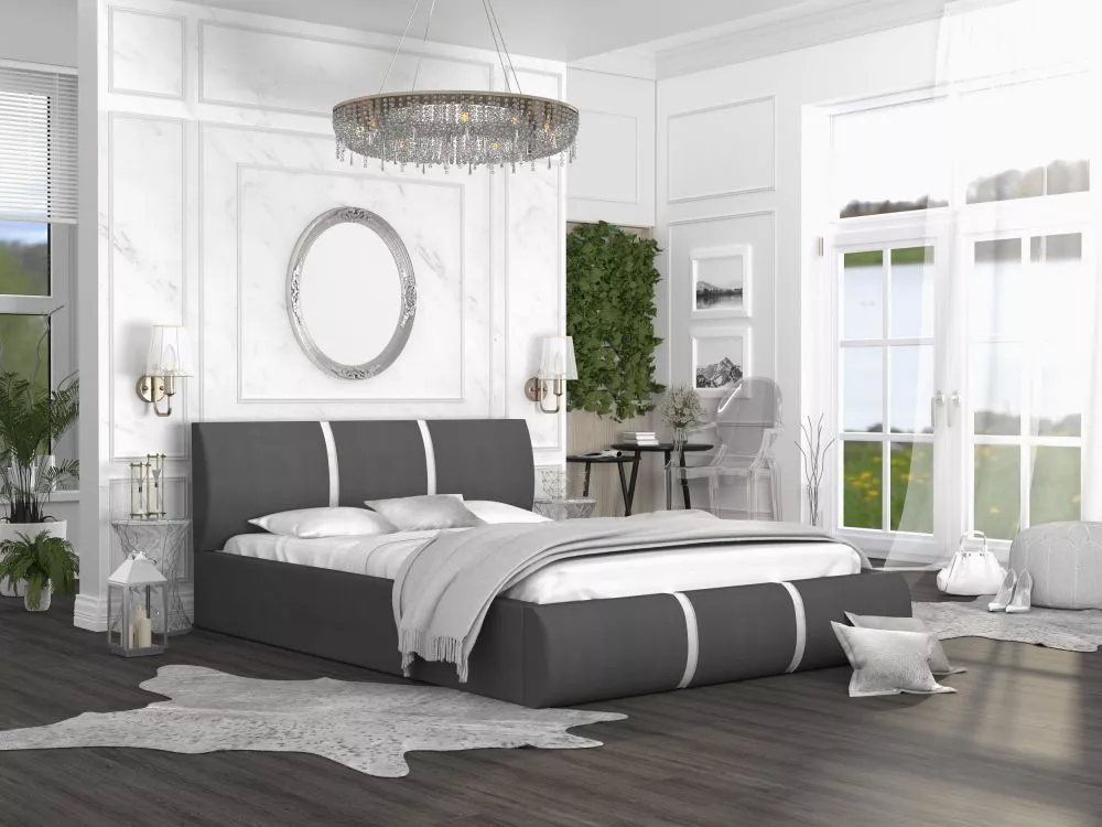 Gulta Fusion Premium Standard ar stelāžu Guļamvietas platums: 160 cm, Guļamvietas garums: 200 cm, stelāžas tips: metāla,