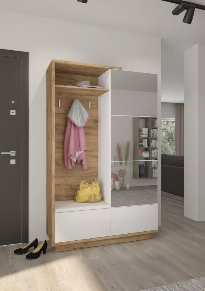 Koridora iekārta Hybrid HYB-16 Beige · 120 × 40 × 191 cm