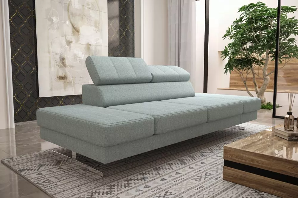 Dīvāns Emporio 2 Sofa Standard · Gaiši zils · 100 × 250 × 79 cm