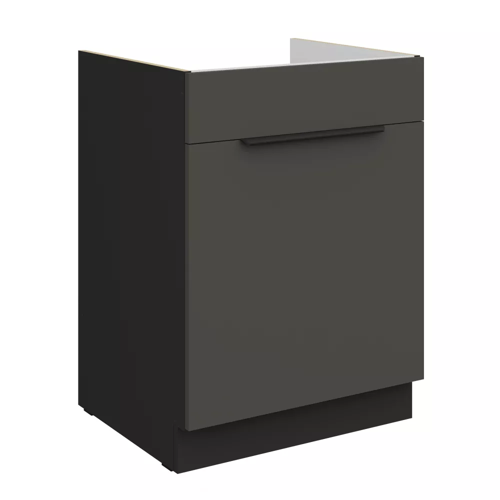 Virtuves skapis Aria Graphite 60 ZL 1S BB
