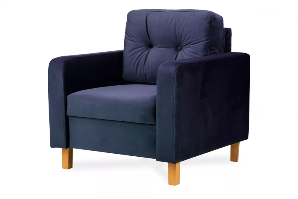 Mīksts krēsls Eriso 1S Standard Sēdvietas dziļums: 57 cm, · Zils · 80 × 75 × 75 cm