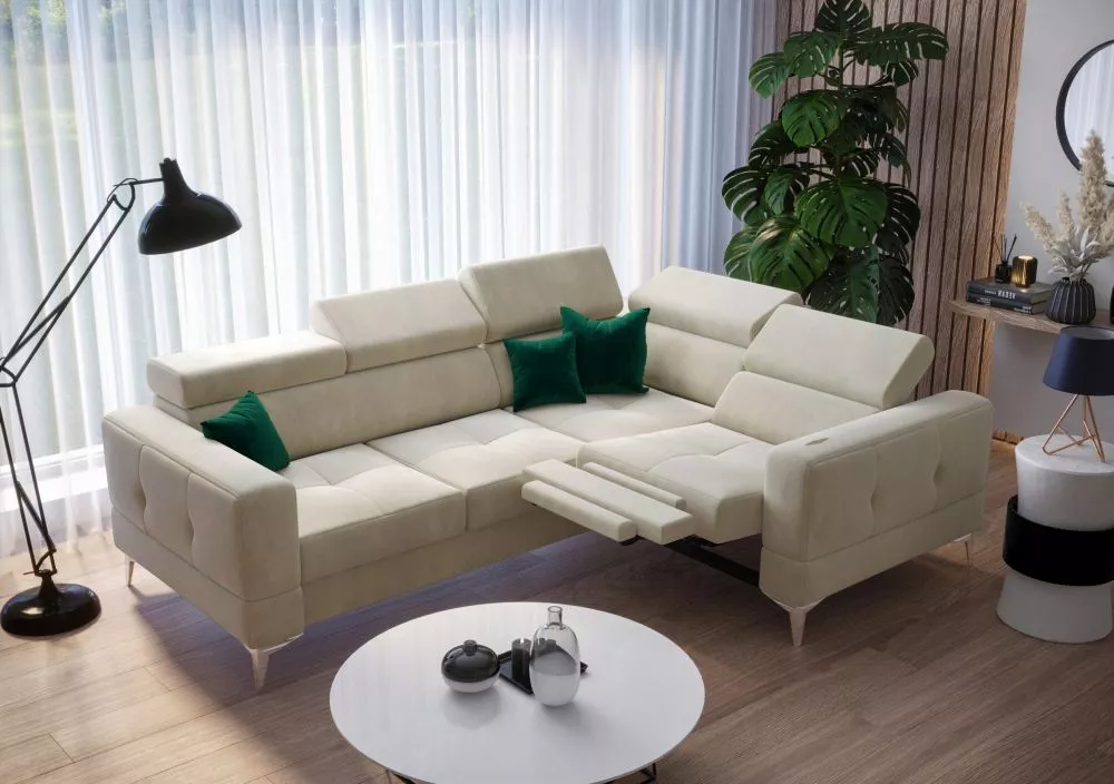 Dīvāns Toscania Premium Relax standard · Bēšs · 185 × 250 × 78 cm