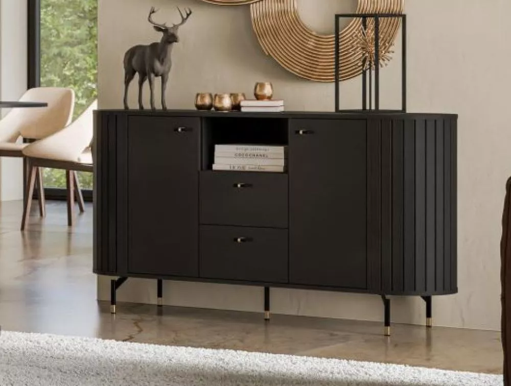 Kumode Zante ZA2 · Melns · 150.1 × 40 × 81 cm