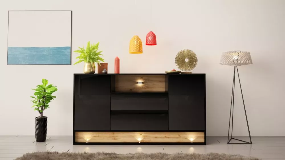 Kumode Visionary K ar LED · 160 × 40 × 85 cm