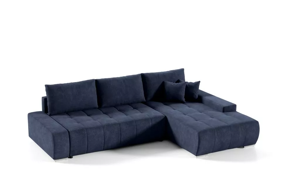 Dīvāns Velutti L Standard · Zils · 185 × 265 × 85 cm