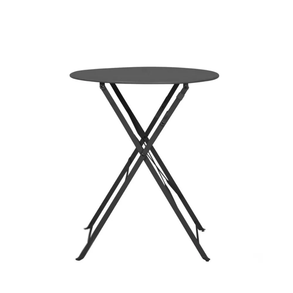 Dārza galds Semplici T · Melns · 71 cm