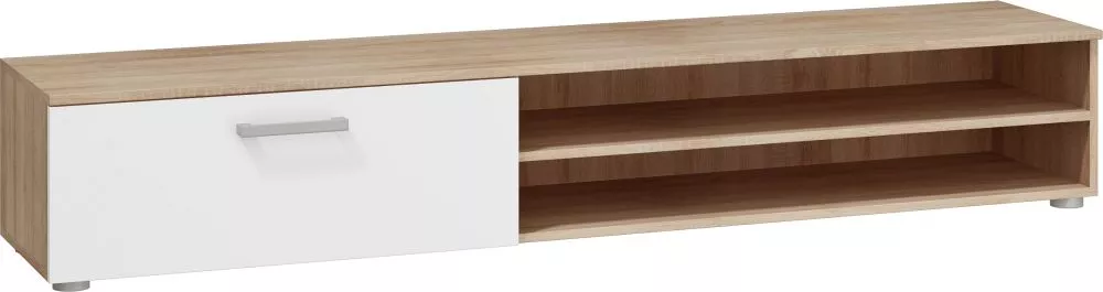 TV tumba Stella STE 04 · Sonoma + balts spīdums · 190 × 39.2 × 32 cm