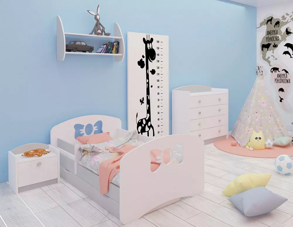 Bērnu gulta Happy Design Kokardka L04 160x80 ar stelāžu Guļamvietas platums: 80 cm, Guļamvietas garums: 160 cm, · 92 × 1