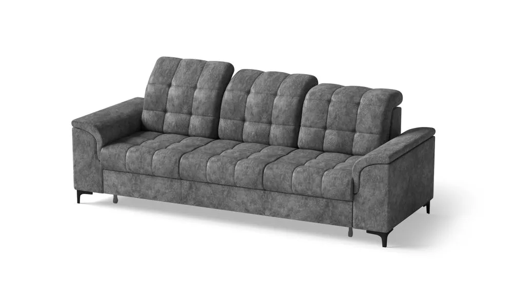 Dīvāns Snap 3S Standard · Pelēks · 101 × 253 × 89 cm