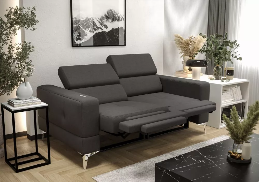 Dīvāns Toscania 2S Relax standard · Tumši pelēks · 97 × 178 × 78 cm