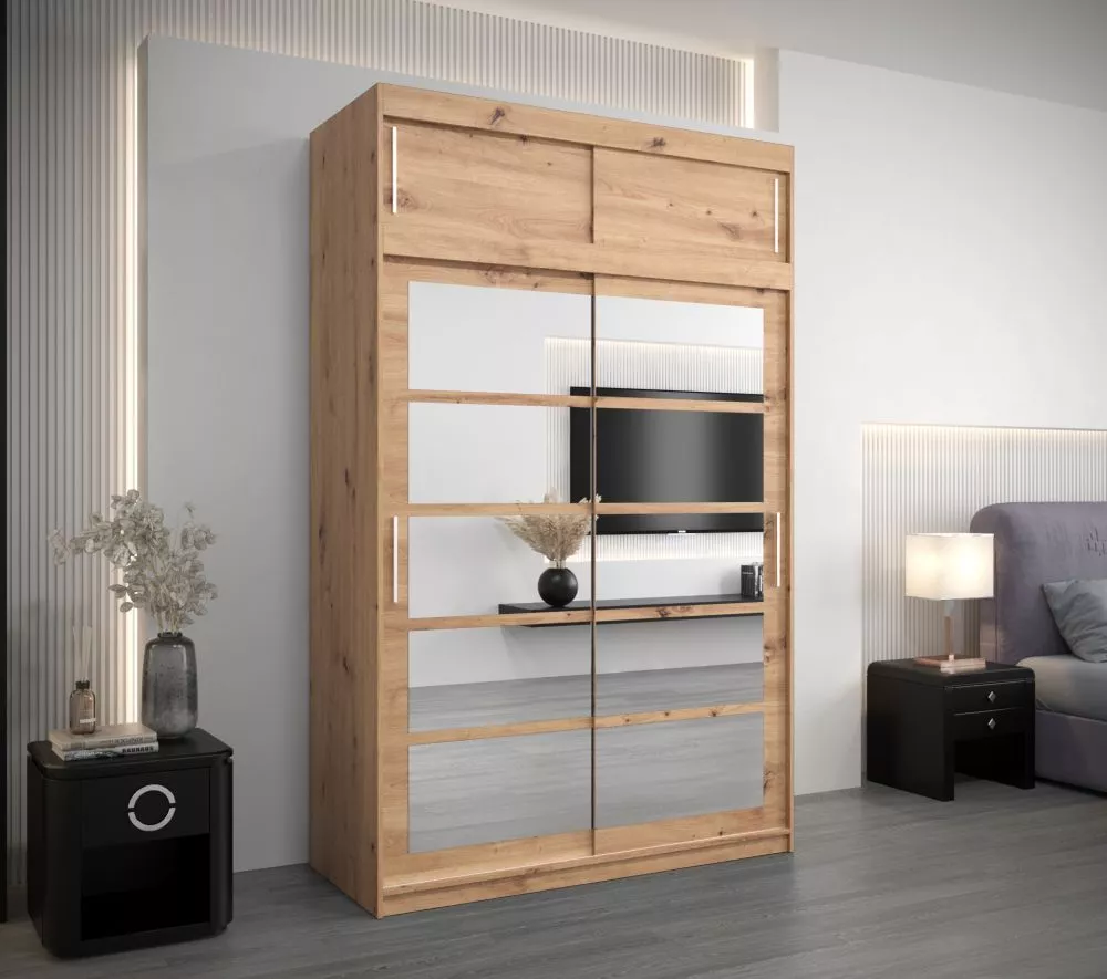 Skapis Roma 2 Premium · Ozols artisan · 150 × 62 × 240 cm