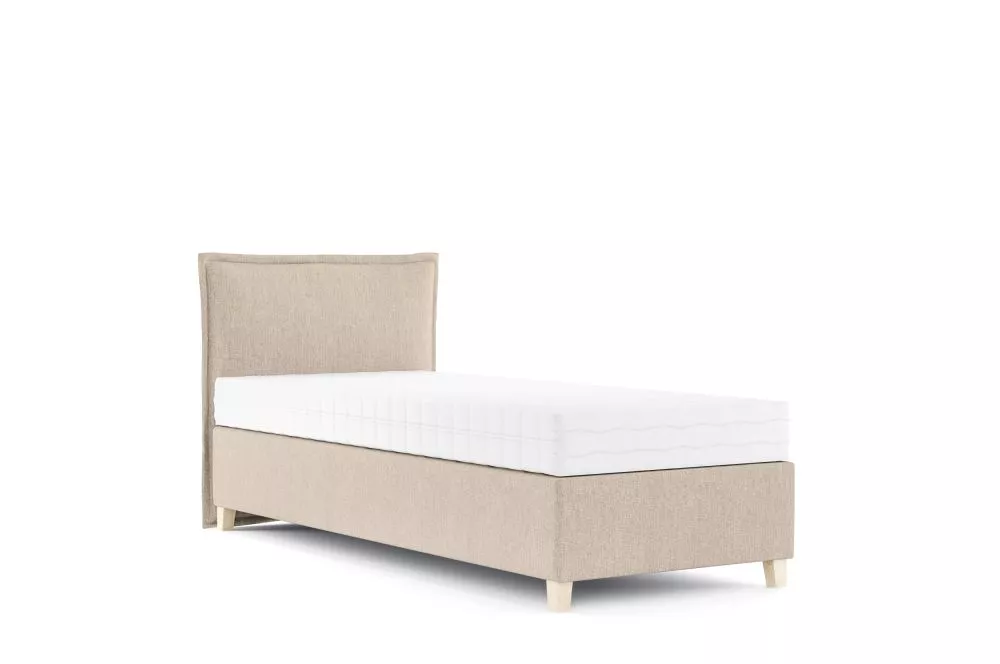 Gulta Freen Mini Boxspring Standard Guļamvietas platums: 100 cm, Guļamvietas garums: 200 cm, · Bēšs · 103 × 206 × 103 cm