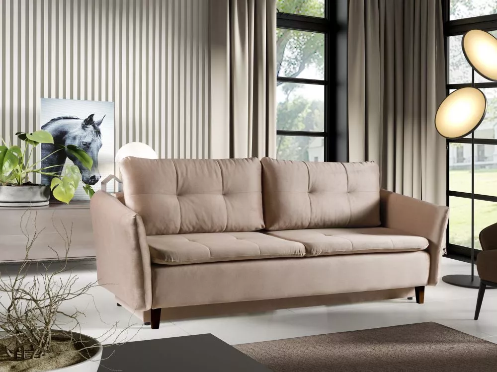Dīvāns Grener standard · Bēšs · 99 × 230 × 88 cm
