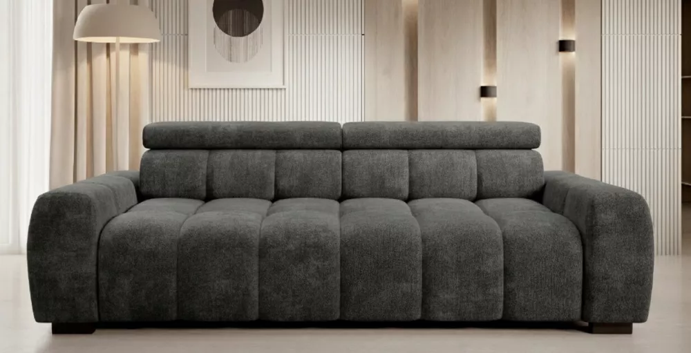 Dīvāns Bull Bigsofa Standard · Grafīts · 108 × 248 × 77 cm