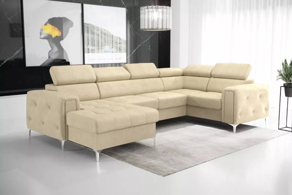 Dīvāns Orion Max 3 standard · Bēšs · 183 × 320 × 78 cm