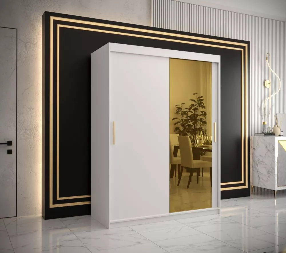 Skapis Golden T2 · Balts · 150 × 62 × 200 cm