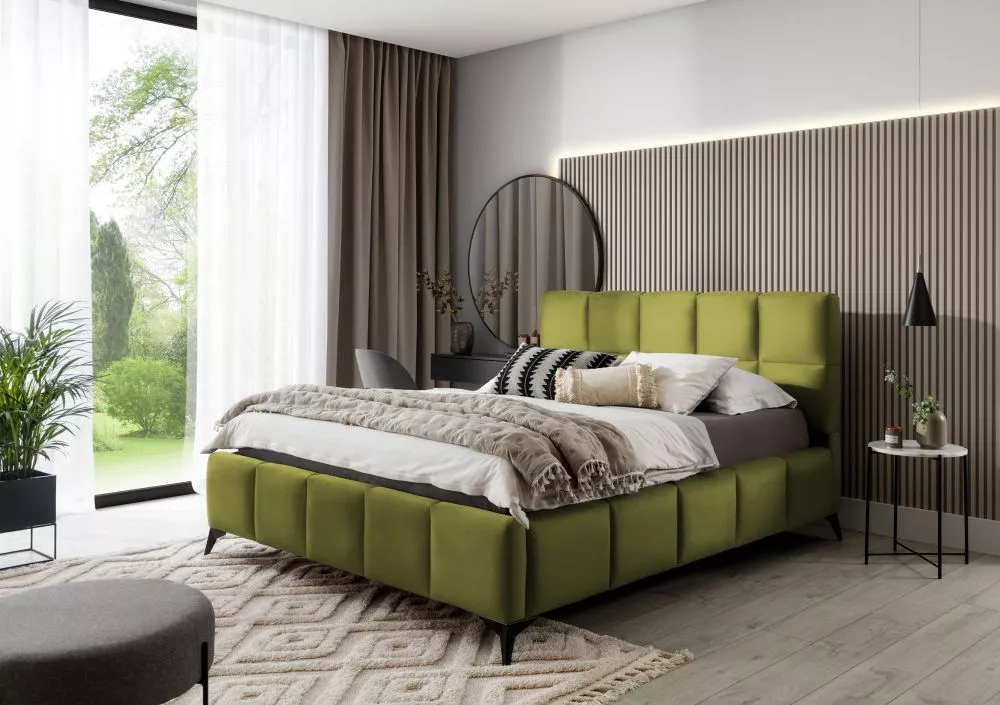 Gulta Mist Premium Standard ar stelāžu Guļamvietas platums: 180 cm, Guļamvietas garums: 200 cm, stelāžas tips: metāla, ·