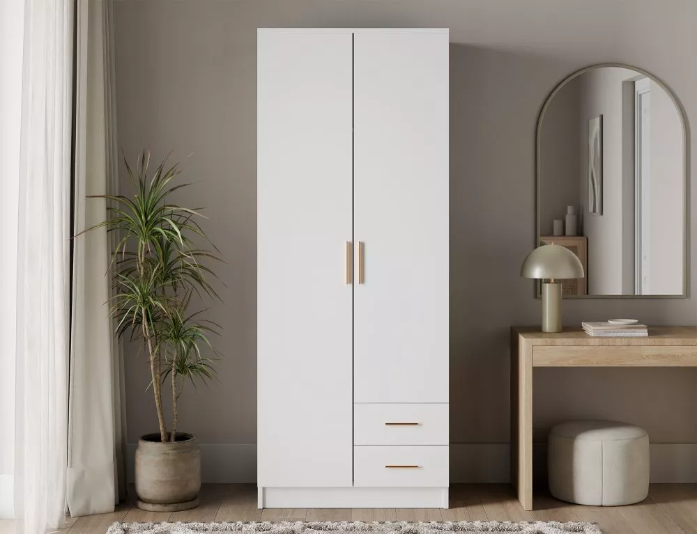 Skapis Novaro · Balts · 80 × 52 × 206 cm