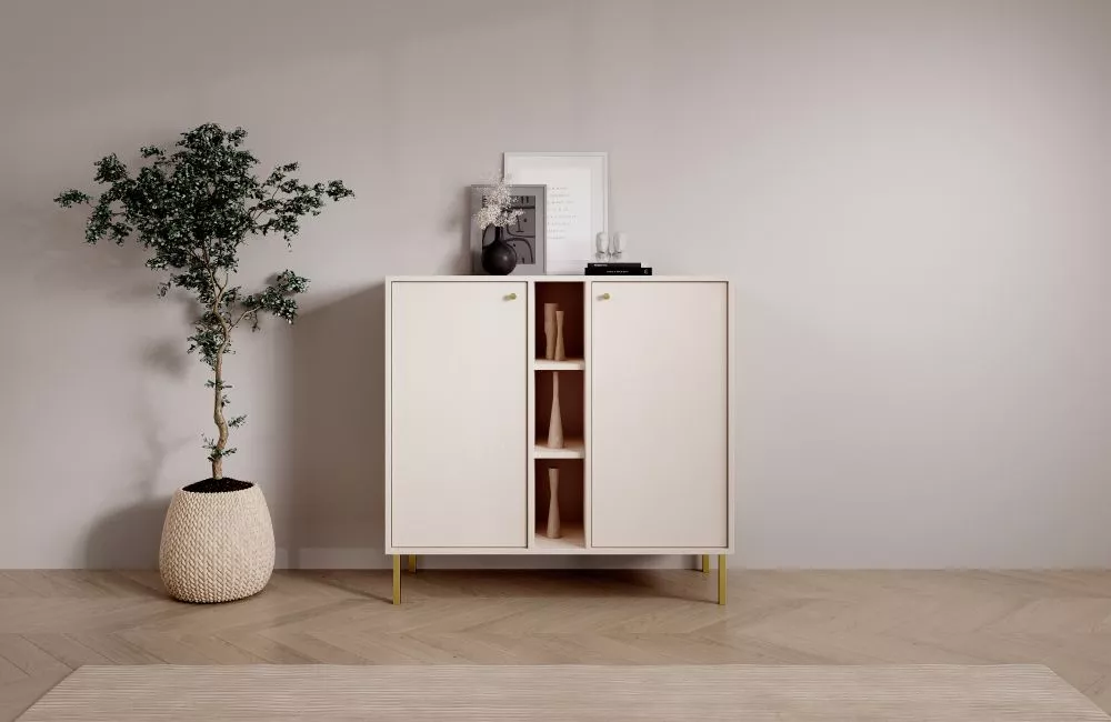 Kumode Tili K2D3P · Bēšs · 100.2 × 40.8 × 95 cm